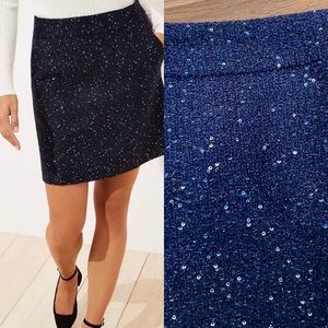 LOFT Sparkle Mini Skirt